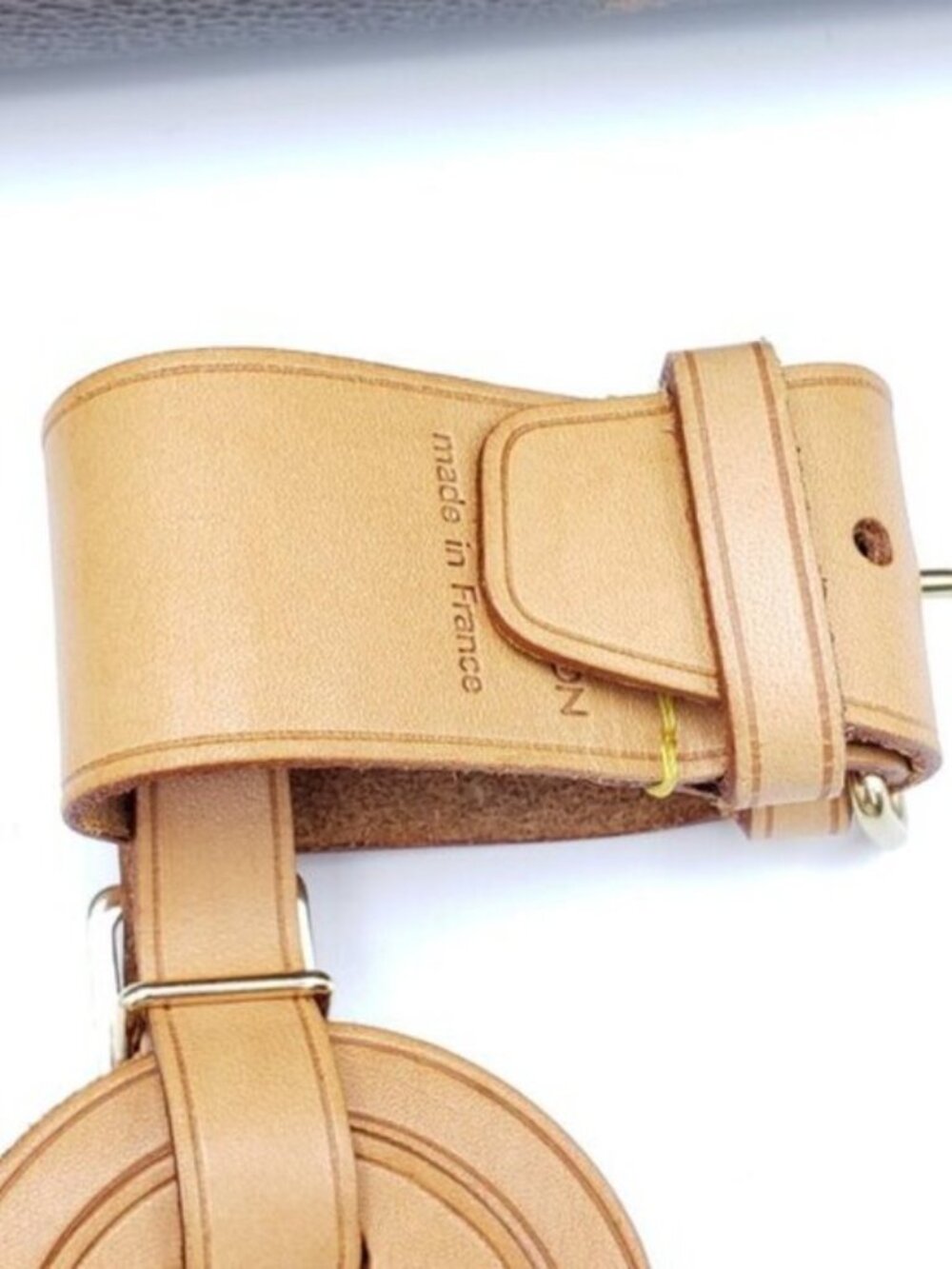 Authentic Louis Vuitton Luggage Nametag and Gold Padlock with Unbranded Keycharm - Picture 6 of 14